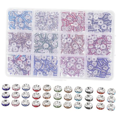 OFFIGAM 720 Stück DIY Schmuck Spacer Perlen aus Kleine Spacer Perlen Auffädeln für Halsketten Armbänder Ohrringe Vielseitige Bastelperlen zum Schmuck Selber Machen OFFIGAM 720 Stück DIY Schmuck Spacer Perlen aus Kleine Spacer Perlen Auffädeln für Halsketten Armbänder Ohrringe Vielseitige Bastelperlen zum Schmuck Selber Machen von OFFIGAM