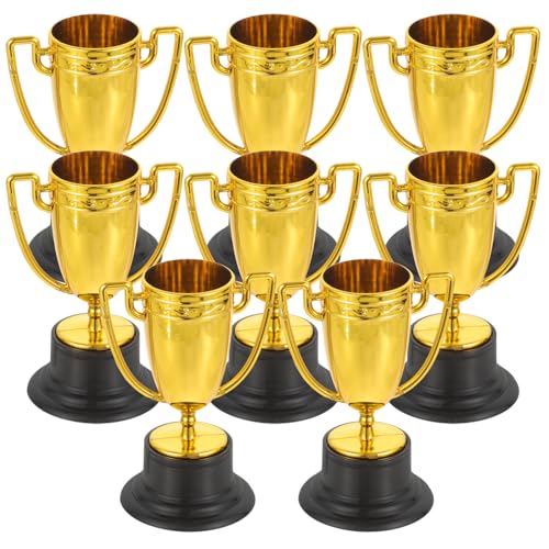 OFFIGAM 8 Stück Teiliges Mini Trophäen für Hochwertige Pokale aus Kunststoff für Sportveranstaltungen und Partys Belohnung Dekorativ und Ansprechend Wiederverwendbar von OFFIGAM