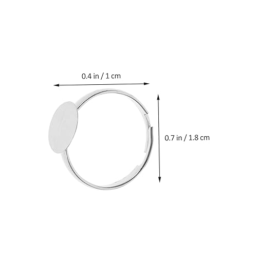 OFFIGAM 80 Stück Ringschale Zubehör Für Die Ringherstellung Ring Leer Perlen Leere Fingerringe Runden Erwachsene Ringbasis Ringadapterschmuck Verstellbarer Ringfuß Metall OFFIGAM 80 Stück Ringschale Zubehör Für Die Ringherstellung Ring Leer Perlen Leere Fingerringe Runden Erwachsene Ringbasis Ringadapterschmuck Verstellbarer Ringfuß Metall von OFFIGAM