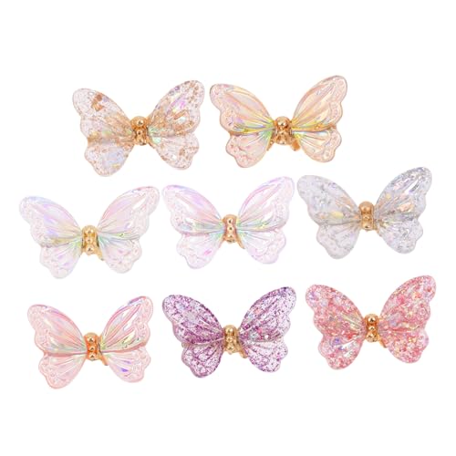 OFFIGAM 8Stücke Teiliges Schmetterling Nageldekor Maniküre Dekorationen für Nagelkunst für Natürliche und Künstliche Nägel DIY Projekte und OFFIGAM 8Stücke Teiliges Schmetterling Nageldekor Maniküre Dekorationen für Nagelkunst für Natürliche und Künstliche Nägel DIY Projekte und von OFFIGAM