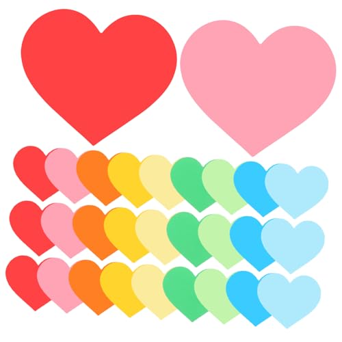 OFFIGAM 90 Stück Herz Papierausschnitte Bunte Dekoration für Klassenräume Diy Bastelprojekte und Pinnwände Wiederverwendbare Herzformen für Kreative Gestaltungen OFFIGAM 90 Stück Herz Papierausschnitte Bunte Dekoration für Klassenräume Diy Bastelprojekte und Pinnwände Wiederverwendbare Herzformen für Kreative Gestaltungen von OFFIGAM