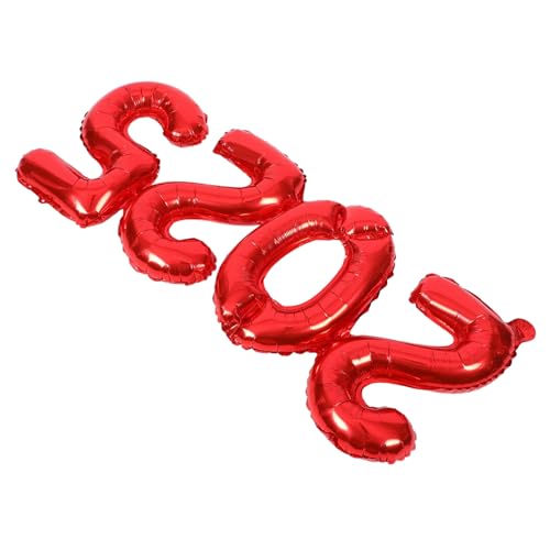 OFFIGAM Aluminiumfolienballons Rote Zahlen Partydeko Year Photo Booth Prop Robust Leicht Anzubringen Für Silvester Feier OFFIGAM Aluminiumfolienballons Rote Zahlen Partydeko Year Photo Booth Prop Robust Leicht Anzubringen Für Silvester Feier von OFFIGAM