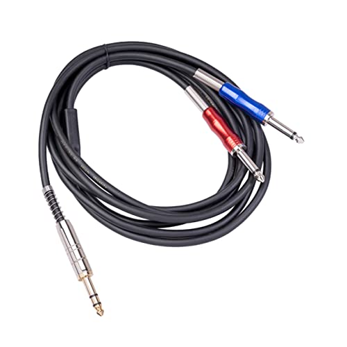 OFFIGAM Audiokabel für Mixer und Player Stereo zu Dual Mono Adapterkabel mit Kupferleiter und Optimaler Abschirmung für Gitarrenzubehör und Aufnahmegeräte von OFFIGAM