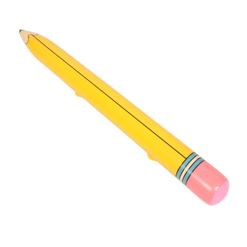 OFFIGAM Aufblasbare Große Bleistift Dekoration aus PVC Riesiger Aufblasbarer Bleistift für Schulanfang Klassenzimmer und Partys Einfache Handhabung und Charmantes Design für Kreative von OFFIGAM