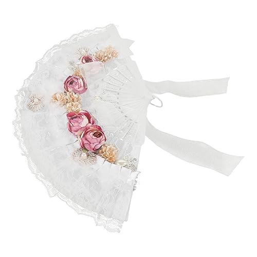 OFFIGAM Blumen Spitzenfächer Faltbarer Handfächer für Hochzeitsdekoration Brautaccessoires für Trauung Polterabend und Besondere Anlässe OFFIGAM Blumen Spitzenfächer Faltbarer Handfächer für Hochzeitsdekoration Brautaccessoires für Trauung Polterabend und Besondere Anlässe von OFFIGAM