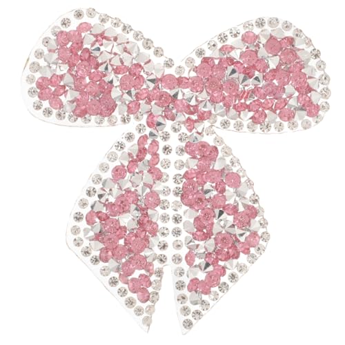 OFFIGAM Bügeleisen Patch Bowknot Dekorative Applikation Strass Aufnäher für DIY Kleidung Taschen Hüte für Reparaturen und Stilvolle Verschönerungen von OFFIGAM