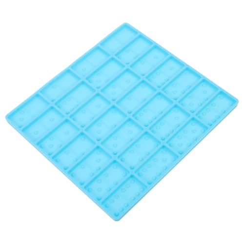 OFFIGAM DIY Silikon Domino Gießform Wiederverwendbare Flexible Epoxidharzform für Kreative Bastelprojekte Glänzende Oberfläche Leicht zu Reinigen für Handgefertigte von OFFIGAM