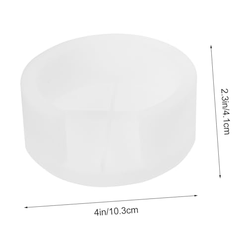 OFFIGAM DIY Silikonform für Untersetzer mit Rundform Flexible und Langlebige Gießform aus Lebensmittelechtem Silikon für Epoxidharz Bastelarbeiten Inklusive Aufbewahrungsbox von OFFIGAM