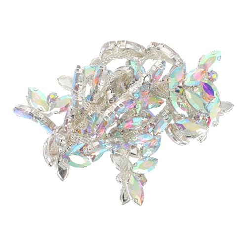 OFFIGAM DIY Strass Kette Trim Glitzernde Applikationen für Kleidung Brautmode Taschen Ab Farben DIY Dekorationen Handwerksprojekte von OFFIGAM