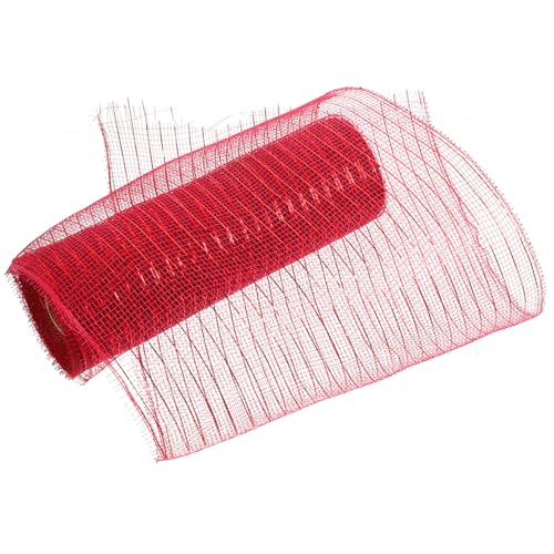 OFFIGAM Dekoratives Netzband Geschenkband aus Hochwertigem PP Material Robustes Mesh Ribbon für Blumenverpackung DIY Basteln Geschenkverpackung und Partydeko in Weinrot OFFIGAM Dekoratives Netzband Geschenkband aus Hochwertigem PP Material Robustes Mesh Ribbon für Blumenverpackung DIY Basteln Geschenkverpackung und Partydeko in Weinrot von OFFIGAM