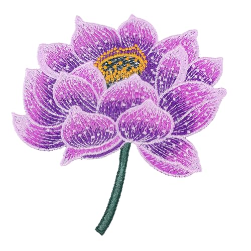 OFFIGAM Ethnischer Lotus Stickerei Aufnäher Bestickter Applikation Flicken zum Aufbügeln Kleidung Reparatur Dekoration für Jeans Jacken DIY Mode Zubehör OFFIGAM Ethnischer Lotus Stickerei Aufnäher Bestickter Applikation Flicken zum Aufbügeln Kleidung Reparatur Dekoration für Jeans Jacken DIY Mode Zubehör von OFFIGAM