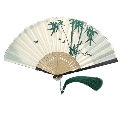 OFFIGAM Faltbarer Handfächer im Chinesischen Stil mit Quaste Vintage Design für Dekoration Tanzen und Sommeraktivitäten für Männer und Frauen Handgefertigt aus Sicherem OFFIGAM Faltbarer Handfächer im Chinesischen Stil mit Quaste Vintage Design für Dekoration Tanzen und Sommeraktivitäten für Männer und Frauen Handgefertigt aus Sicherem von OFFIGAM
