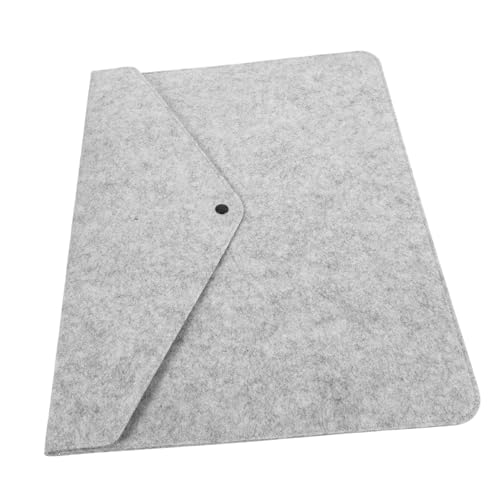 OFFIGAM Filztasche mit Knopfverschluss Tragbare Dokumentenmappe für Büro und Zuhause für Steuerunterlagen Verträge Rechnungen Schmutz und Verschleißfest von OFFIGAM