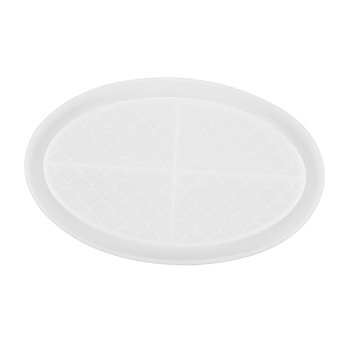 OFFIGAM Fischwaagen Silikonform für DIY Epoxidharz Gussform Ovales Platten Design Einfach zu Reinigen für Bastelprojekte und Aufbewahrung Perfektes von OFFIGAM