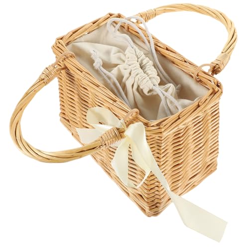 OFFIGAM Geflochtener Handkorb aus Naturmaterial Stilvolle Tasche für Picknick Gemüse Obst Leicht Atmungsaktiv Vielseitig Einsetzbar für Ländlichen Stil Handgefertigter Wicker Basket für OFFIGAM Geflochtener Handkorb aus Naturmaterial Stilvolle Tasche für Picknick Gemüse Obst Leicht Atmungsaktiv Vielseitig Einsetzbar für Ländlichen Stil Handgefertigter Wicker Basket für von OFFIGAM