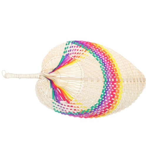 OFFIGAM Handgefertigter Fächer Leichter Dekorativer Handfächer für Sommerpartys und Hochzeiten Woven Rainbow Wanddekoration oder Fotorequisite OFFIGAM Handgefertigter Fächer Leichter Dekorativer Handfächer für Sommerpartys und Hochzeiten Woven Rainbow Wanddekoration oder Fotorequisite von OFFIGAM