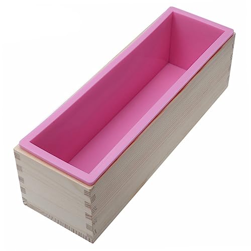 OFFIGAM Handgemachte Seifenform Seifenformen Laibform DIY Seifenwerkzeuge Kuchenform Rechteckige Seifenform Zufällige Farbe von OFFIGAM