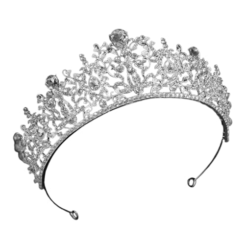 OFFIGAM Hochzeit Tiara Silber Strass Krone Braut Haarreif Elegant Leicht Brautschmuck Für Fest Foto Bankett OFFIGAM Hochzeit Tiara Silber Strass Krone Braut Haarreif Elegant Leicht Brautschmuck Für Fest Foto Bankett von OFFIGAM