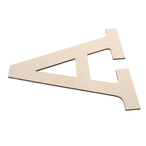 OFFIGAM Holzbuchstabe A: 11,7 Zoll Großes, Unbehandeltes Holzalphabet Zur Wanddekoration – Bemalbarer Blankobuchstabe Für Diy-kunstprojekte – Party-hintergrund Und Wandkunst von OFFIGAM