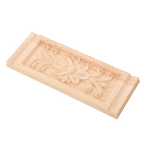 OFFIGAM Holzornament Geschnitzte Möbelapplikation Retro Holzdeko für Schrank Tür Vintage Möbel Verzierung Langlebig und Einfach zu Montieren von OFFIGAM