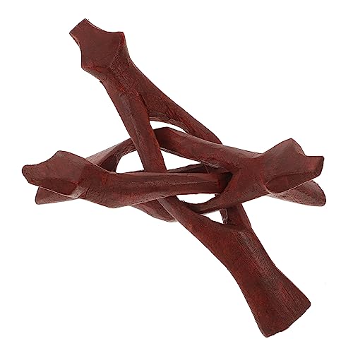 OFFIGAM Holzständer Abalone Schalen Halter Dreibeiniger Stativ für Kristallkugeln und Räucherstäbchen Elegantes Design für Zuhause Schlafzimmer Hotel und Mehr von OFFIGAM
