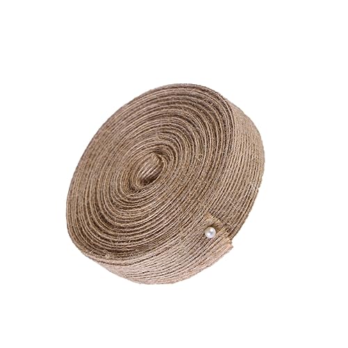 OFFIGAM Jute-Gurtband Makramee Seil dekorativ dünne Schnur Stoff geflochten im Freien Handwerk Hochzeit Juteband aus Sackleinen Bandgewebe Brown OFFIGAM Jute-Gurtband Makramee Seil dekorativ dünne Schnur Stoff geflochten im Freien Handwerk Hochzeit Juteband aus Sackleinen Bandgewebe Brown von OFFIGAM