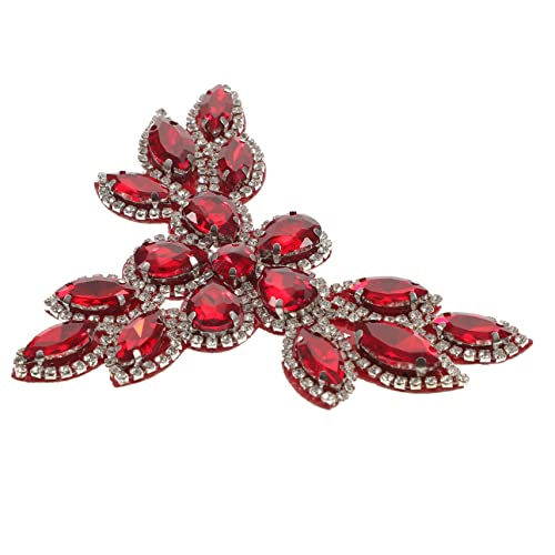 OFFIGAM Kreativer DIY Patch mit Strass Applikation für Kleidung Schuhe und Dekoration zum Aufbügeln für Hochzeiten Festlichkeiten und Handwerksprojekte Große Rote OFFIGAM Kreativer DIY Patch mit Strass Applikation für Kleidung Schuhe und Dekoration zum Aufbügeln für Hochzeiten Festlichkeiten und Handwerksprojekte Große Rote von OFFIGAM