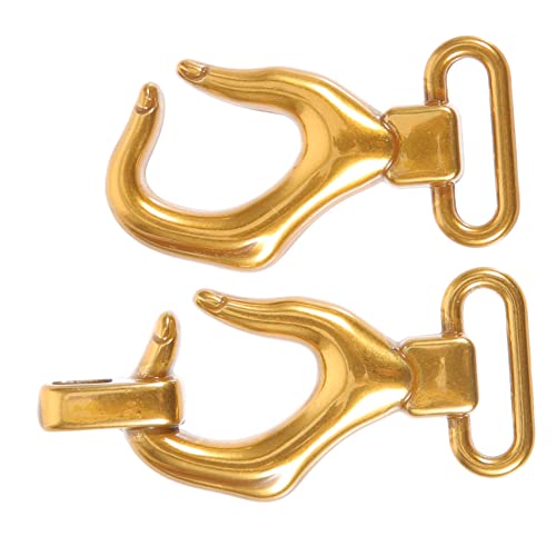 OFFIGAM Metall Knebelschnalle für Mäntel und Jacken Langlebiger Kleiderverschluss Einfach zu Befestigen Elegantes Design für Modeaccessoires Antikgoldenem Finish von OFFIGAM