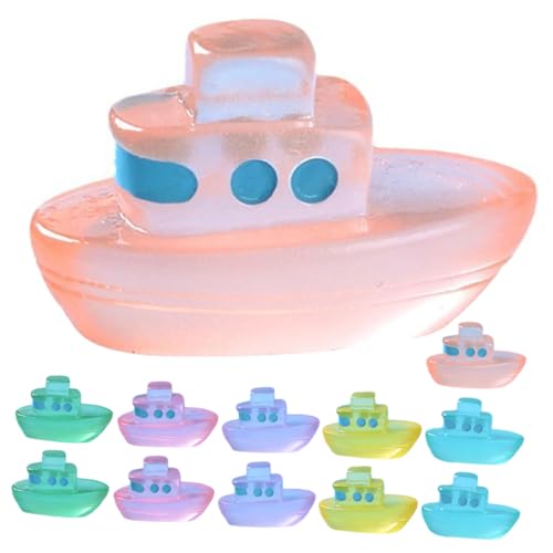 OFFIGAM Miniatur Boot Deko Satz 12 Stücke Glühende Boot Modelle aus Harz für Aquarium und Garten Detailreiche Miniatur Boote für Kreative Tischdekoration und Puppenhaus OFFIGAM Miniatur Boot Deko Satz 12 Stücke Glühende Boot Modelle aus Harz für Aquarium und Garten Detailreiche Miniatur Boote für Kreative Tischdekoration und Puppenhaus von OFFIGAM