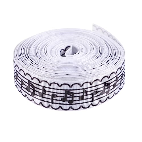 OFFIGAM Musiknotenbänder Marine Weihnachtsband Gold Schleife Verpackungsband Seide Stoff Zubehör für Musiknoten lockige Bänder Dekorationsband gegenwärtiges Band Polyester OFFIGAM Musiknotenbänder Marine Weihnachtsband Gold Schleife Verpackungsband Seide Stoff Zubehör für Musiknoten lockige Bänder Dekorationsband gegenwärtiges Band Polyester von OFFIGAM