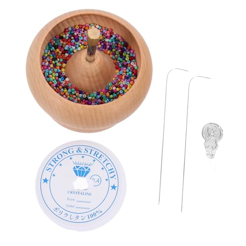 OFFIGAM Perlen-drehschale Mit Nadel Perlenschale Aus Holz Für Schmuckherstellung Taillenperlen Diy Halsketten Und Armbänder OFFIGAM Perlen-drehschale Mit Nadel Perlenschale Aus Holz Für Schmuckherstellung Taillenperlen Diy Halsketten Und Armbänder von OFFIGAM