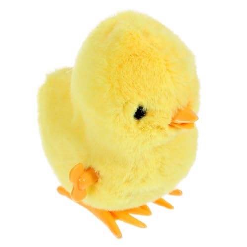 OFFIGAM Plüsch Huhn Aufziehspielzeug Sprungendes Küken für Bildungsspielzeug Motorischen Fähigkeiten ohne Batterien Sicher und Einfach zu Bedienen von OFFIGAM