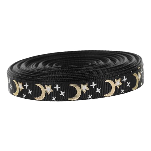 OFFIGAM Ramadan Ribbons Eid Mubarak Geschenkbänder mit Mond und Stern Muster Breit für Muslimische Feierlichkeiten und Verpackung von Party von OFFIGAM