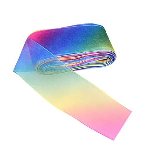 OFFIGAM Regenbogenfarbenes Chiffonband Yards DIY Haaraccessoires mit Gradientem Druckmuster Hochwertiges Farbenfrohes Band für Projekte und Dekorationen OFFIGAM Regenbogenfarbenes Chiffonband Yards DIY Haaraccessoires mit Gradientem Druckmuster Hochwertiges Farbenfrohes Band für Projekte und Dekorationen von OFFIGAM