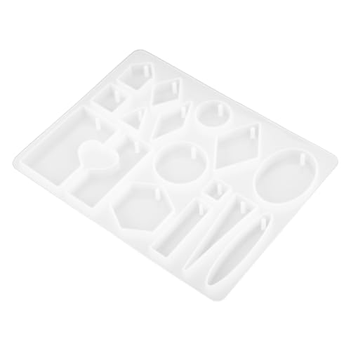 OFFIGAM Silikon Schmuckgussform Herzform für DIY Ohrringe Wiederverwendbar und Epoxidharz Gussform für Anhänger Einfache Handhabung für Basteln von OFFIGAM