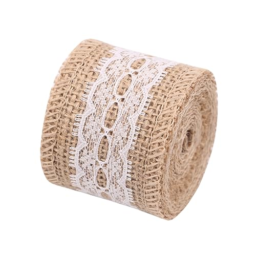 OFFIGAM Spitzenspitzen -leinenbrötchen Sackleinenband Mit Spitze Juteband Mit Spitze Jute -band OFFIGAM Spitzenspitzen -leinenbrötchen Sackleinenband Mit Spitze Juteband Mit Spitze Jute -band von OFFIGAM