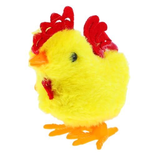 OFFIGAM Springendes Huhn Sich Drehendes Uhrwerkküken Zum Aufziehen Halloween-Huhn Plüsch Küken Uhrwerk Hühnerspielzeug Für Hase Plüsch Springendes Küken Plastik OFFIGAM Springendes Huhn Sich Drehendes Uhrwerkküken Zum Aufziehen Halloween-Huhn Plüsch Küken Uhrwerk Hühnerspielzeug Für Hase Plüsch Springendes Küken Plastik von OFFIGAM