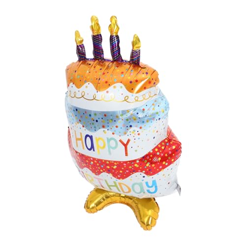 OFFIGAM Stehender Kuchenballon Folie für Geburtstagspartys Langlebiges und Benutzerfreundliches Design für Kuchen Dekorationen und Feierliche Atmosphären von OFFIGAM
