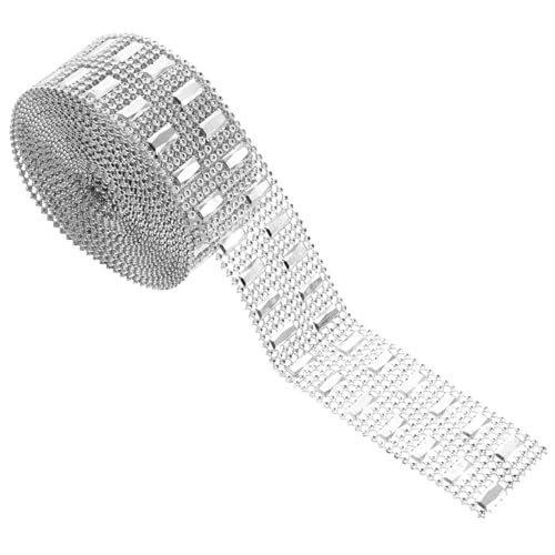 OFFIGAM Strassband Silber Glitzernde Bastelrolle für Schmuck Kleidung Hochzeit Deko DIY Kristall Trim Abriebfestes Strass dekoband für Handys Geschenke Vasen Festliche Verzierungen OFFIGAM Strassband Silber Glitzernde Bastelrolle für Schmuck Kleidung Hochzeit Deko DIY Kristall Trim Abriebfestes Strass dekoband für Handys Geschenke Vasen Festliche Verzierungen von OFFIGAM