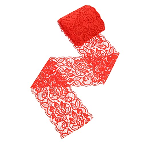 OFFIGAM Stretch-Spitze für Dekorativ Stickerei Spitzenbesatz Spitzenband aus Stoff hochzeitsdekoration wedding decoration kleidung DIY-Spitze nähen Spitzenstoffbesatz Spandex-Garn rot OFFIGAM Stretch-Spitze für Dekorativ Stickerei Spitzenbesatz Spitzenband aus Stoff hochzeitsdekoration wedding decoration kleidung DIY-Spitze nähen Spitzenstoffbesatz Spandex-Garn rot von OFFIGAM