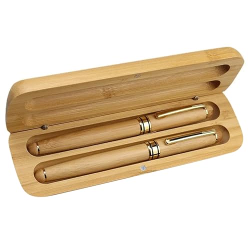 OFFPENSIG Bambus-Schreibwaren-Studenten-Büro-Kugelschreiber und Geschenkbox Elegantes, Schickes, Schönes Stift-Set-Kit OFFPENSIG Bambus-Schreibwaren-Studenten-Büro-Kugelschreiber und Geschenkbox Elegantes, Schickes, Schönes Stift-Set-Kit von OFFPENSIG