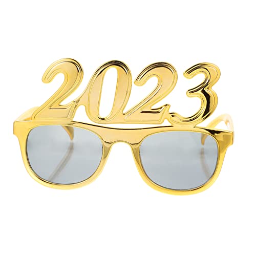 OFFSCH 1 Paar 2023 Brille Brillengestell Partybrille Gläser Photobooth-Brille Brillenzubehör Party lustige Brille Foto Requisiten Party-Festival-Brille Festivalbrille Stk Golden OFFSCH 1 Paar 2023 Brille Brillengestell Partybrille Gläser Photobooth-Brille Brillenzubehör Party lustige Brille Foto Requisiten Party-Festival-Brille Festivalbrille Stk Golden von OFFSCH