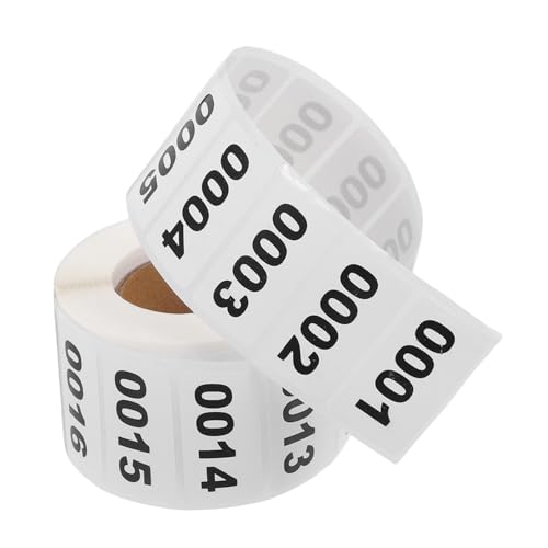 OFFSCH 1 Rolle Roll mit Selbstklebenden Nummernaufklebern Rechteckige Digitale Etiketten für Einfache Organisation pro Rolle für Klassifizierung und Lagerung OFFSCH 1 Rolle Roll mit Selbstklebenden Nummernaufklebern Rechteckige Digitale Etiketten für Einfache Organisation pro Rolle für Klassifizierung und Lagerung von OFFSCH