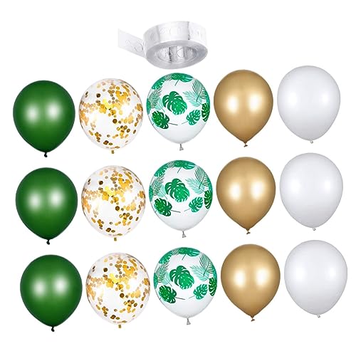 OFFSCH 1 Satz Dekorative Ballongirlande für Themenpartys Wiederverwendbare Latexballons mit Blattdruck für Hochzeiten und Geburtstagsfeiern OFFSCH 1 Satz Dekorative Ballongirlande für Themenpartys Wiederverwendbare Latexballons mit Blattdruck für Hochzeiten und Geburtstagsfeiern von OFFSCH