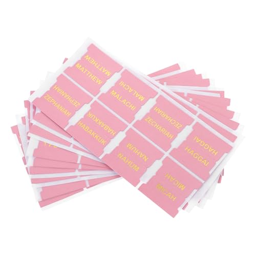 OFFSCH 1 Satz PU Tabs mit Index Seitenmarkierungen und Leeren Praktische Lesezeichen für Bibelstudium für Männer und Frauen Einfaches von Bibelstellen von OFFSCH