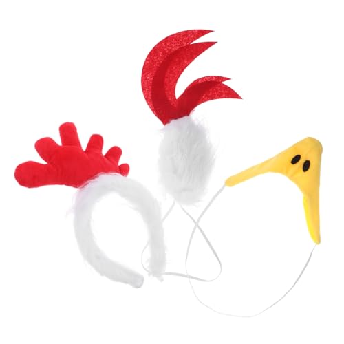 OFFSCH 1 Set Lustiges Stirnband Zum Anziehen, Tierkostüme, Huhn-anzug, Hühneranzug, Osterparty-stirnband, Hühnerhut-zubehör OFFSCH 1 Set Lustiges Stirnband Zum Anziehen, Tierkostüme, Huhn-anzug, Hühneranzug, Osterparty-stirnband, Hühnerhut-zubehör von OFFSCH
