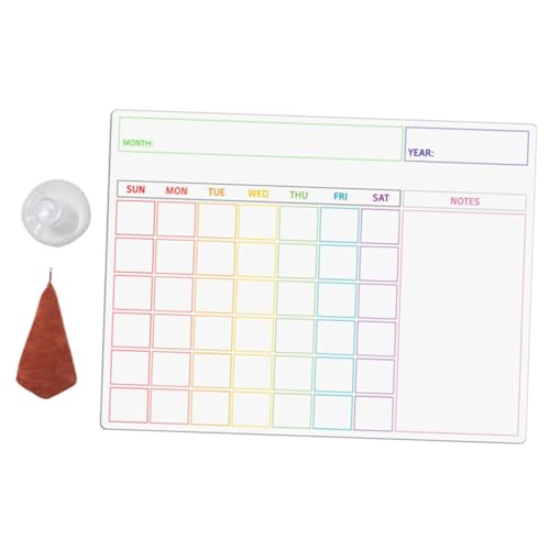 OFFSCH 1 Set Magnetische Nachrichtentafel Wochenplanertafel Kühlschrank Whiteboard Kühlschranktafel Kühlschrank Notizblock Magnetische Kühlschrankmagnete Magnetische Kreidetafel von OFFSCH