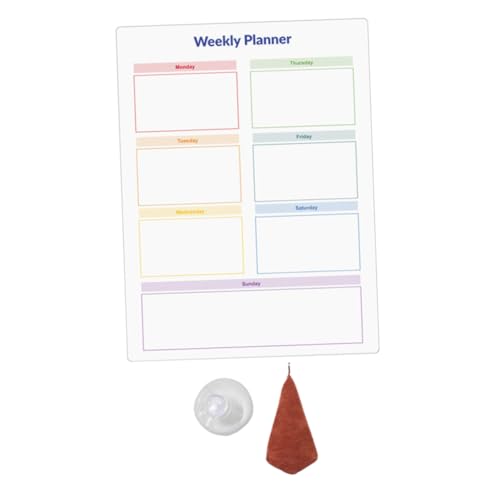 OFFSCH 1 Set Magnetisches Message Board Zum Aufhängen Trocken Abwischbare Tafel Kühlschrankplanung Erwachsene Magnetische Kalendertafel Etiketten Zeitplan Magnetische Notizblöcke von OFFSCH