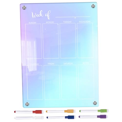OFFSCH 1 Set Notizblock Stifteset Wochenplaner Kühlschrank Magnetischer Kühlschrankkalender Magnetischer Wochenplaner Kühlschrank Wochenplaner Magnetische Wochentafel Wochenplaner von OFFSCH