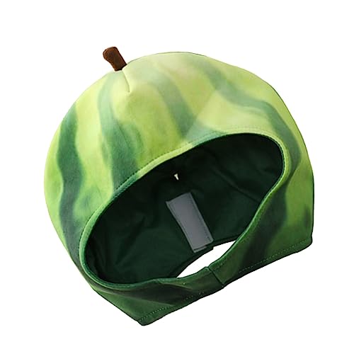 OFFSCH 1 Stk Wassermelonen-Kopfbedeckung Sommerkopfschmuck sommerlicher Kopfschmuck Hüte halloween party jahrestag kleidung Kleider Fruchthut Partyhut Füllung Obst Kopf einer Wassermelone von OFFSCH